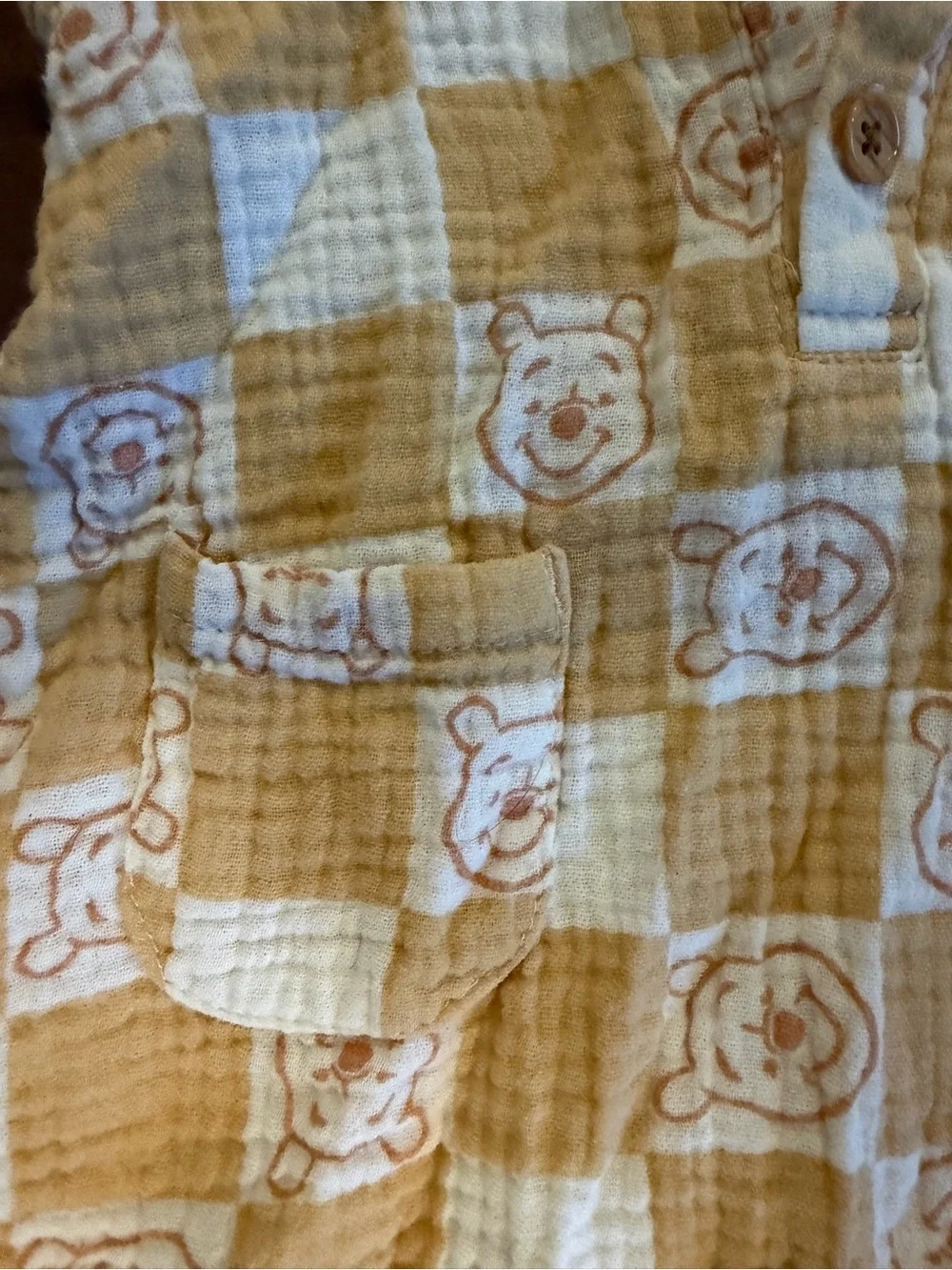 Disney Yellow Check Sleeveless Romper 12-18 month